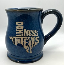 MUG, DON'T MESS WITH TEXAS, BLUE